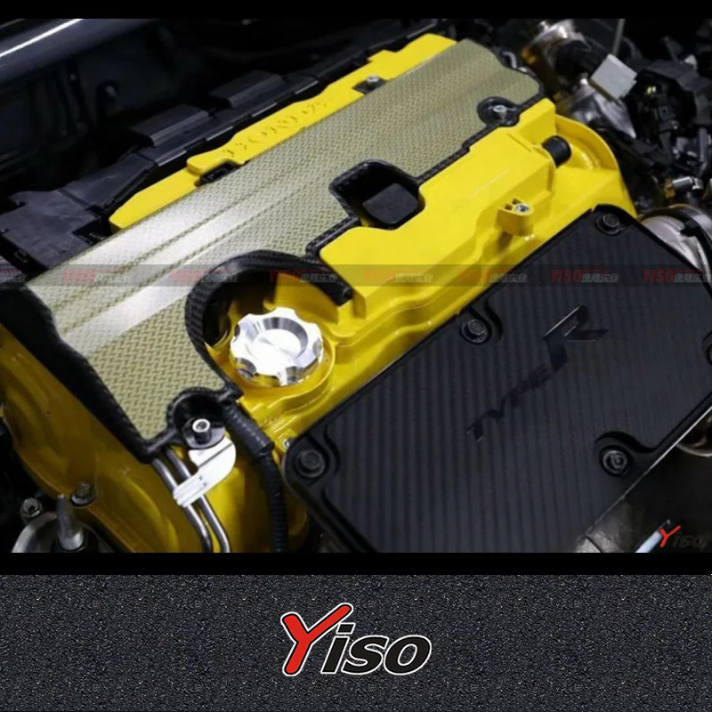 Suitable for FL5 TYPE SPOON Dry Carbon Fiber Spark Plug Cover Engine Guard Modified Aerodynamic Kit Cover Cabin Cover