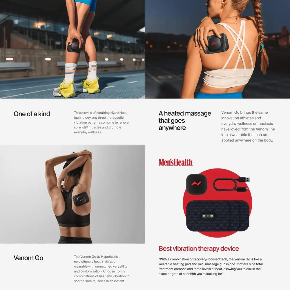 

Venom Go Pro: Enhanced Heat & Vibration Wearable for FSA & HSA Use