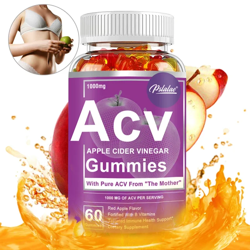 Apple Cider Vinegar Gummies - Supports Weight Management and Relieves Stress and Anxiety