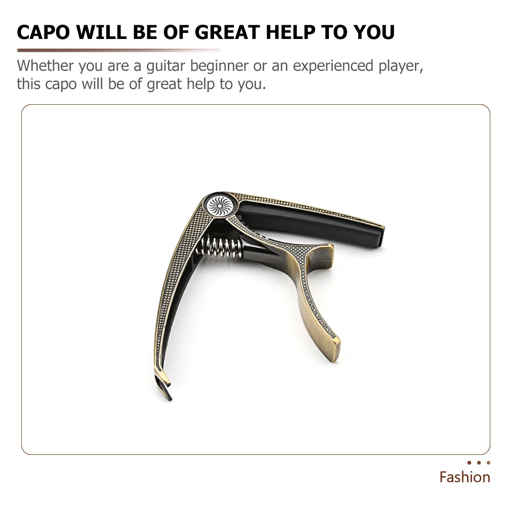 

Metal Guitar Tone Modified Clip Metal Guitar Capo Durable Ukelele Tuning Accessory Stable Pressure Practical Supply
