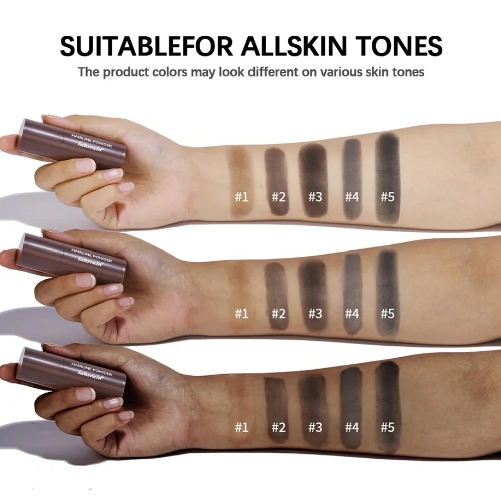 مقاوم للماء شعري أسود بني مسحوق شعري مقاوم للماء صبغة شعر كونتور عصا للرجال والنساء ظلال الوجه يخفي جذر الشعر