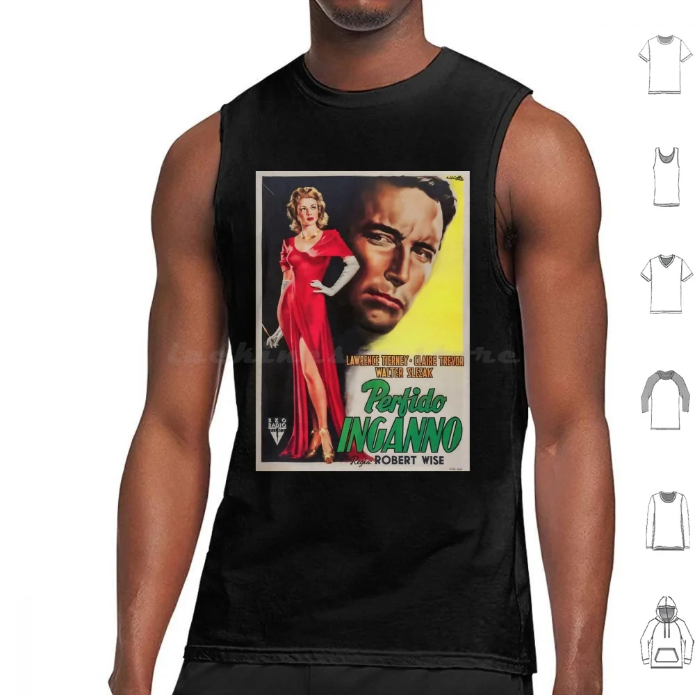 Born To Kill ( 1946 ) : Vintage Movie Poster Tank Tops Print Cotton Born To Kill 1946 Movie Vintage Film Intense Thrills