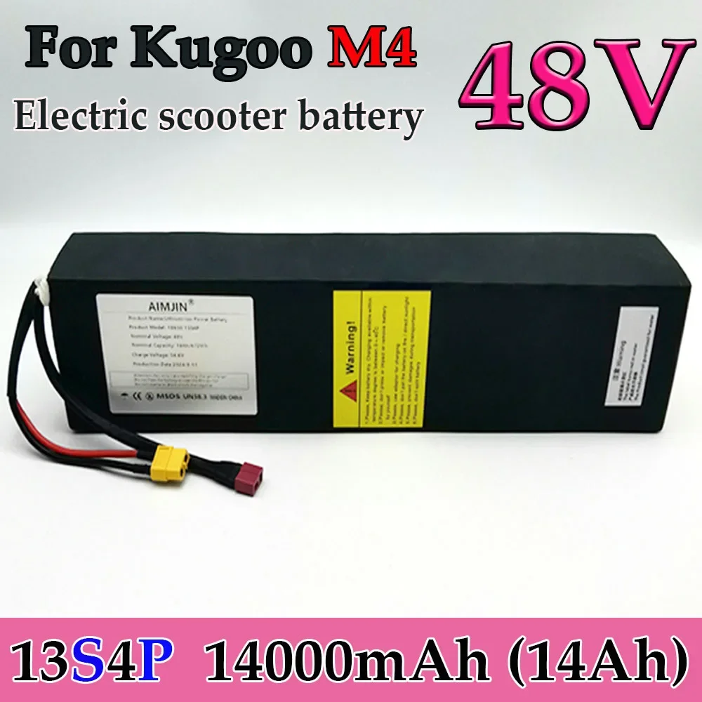 Original 48V 14AH Kugoo Kirin M4 Pro, Kugoo M4/ M4 Pro Electric Scooter with Powerful Lithium Battery (18650 13S4P)