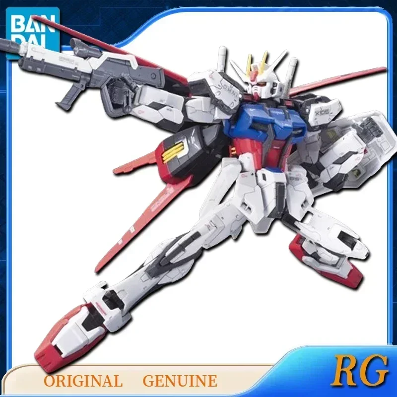Oryginalny model Gundam Bandai RG 1:144 AILE STRIKE GUNDAM, figurki akcji, zabawki dla dzieci, na prezenty świąteczne - dostępny od ręki.