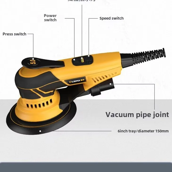 

350W Highly Recommended Electric Brushless Dry Sander Wall Grinding Machine for Floor Car Wood Polishing
