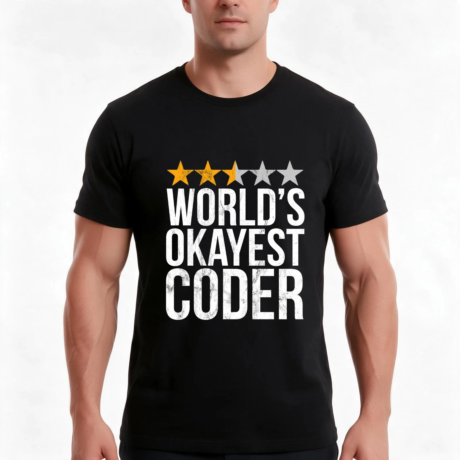 Funny Coding Worlds Okayest Coder T-Shirt Summer Casual Cotton Tee Oversized Streetwear Tops Vintage Graphic Print