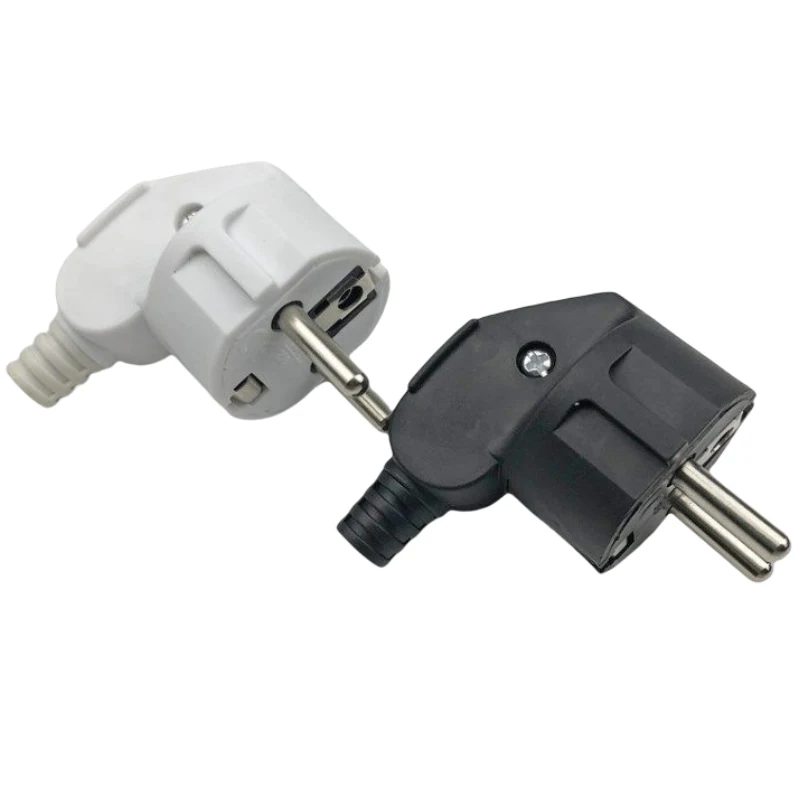 EU AC Power Adapter Socket 16A 250V Connector Cable Electrical Plug White Black Male Converter Adaptor Detachable Plug