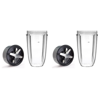 X17A 2025 NEW-2X 24OZ Cup And Extractor Blade Compatible For Nutribullet Pro 600W/900W Series Blender Accessories
