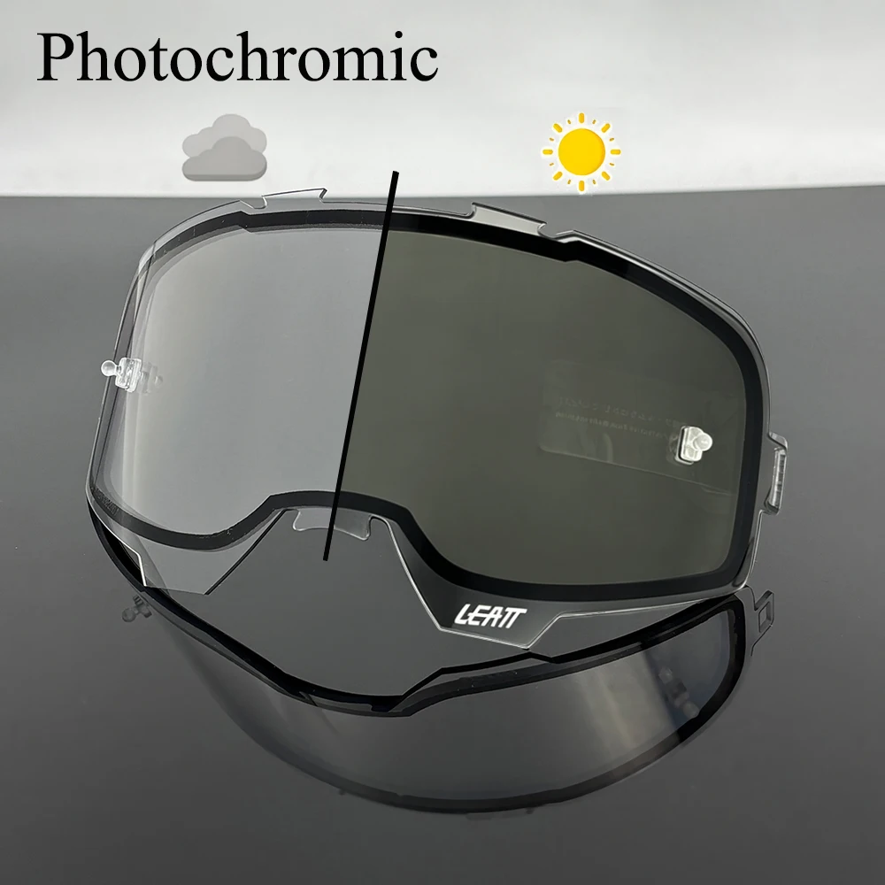 Photochromic Lens Velocity 6.5 MX Motocross Goggles Lens Anti-Fog Double Layers Motorcycle Glasses Replace Lens Accessories