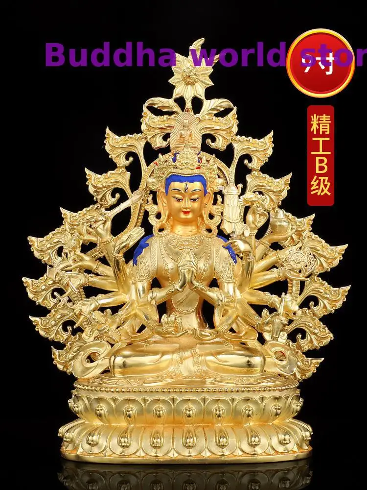 2026  Wholesale high good quality Buddha statue COPPER Tantric Maha Cundi Bodhisattva Buddha Buddhist HOME Altar worship