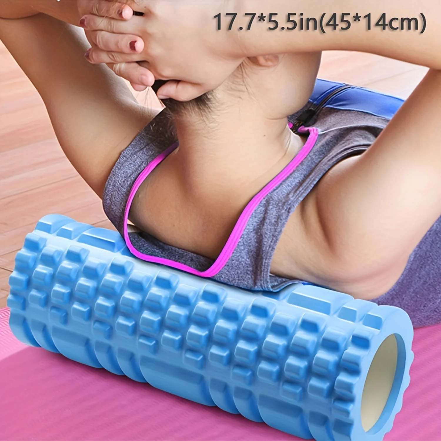 Yoga Massage Roller Fitness Column for Pilates, Calf Exercise, Body Shaping - Yoga Fitness Equipment 17.72*5.51in 830g