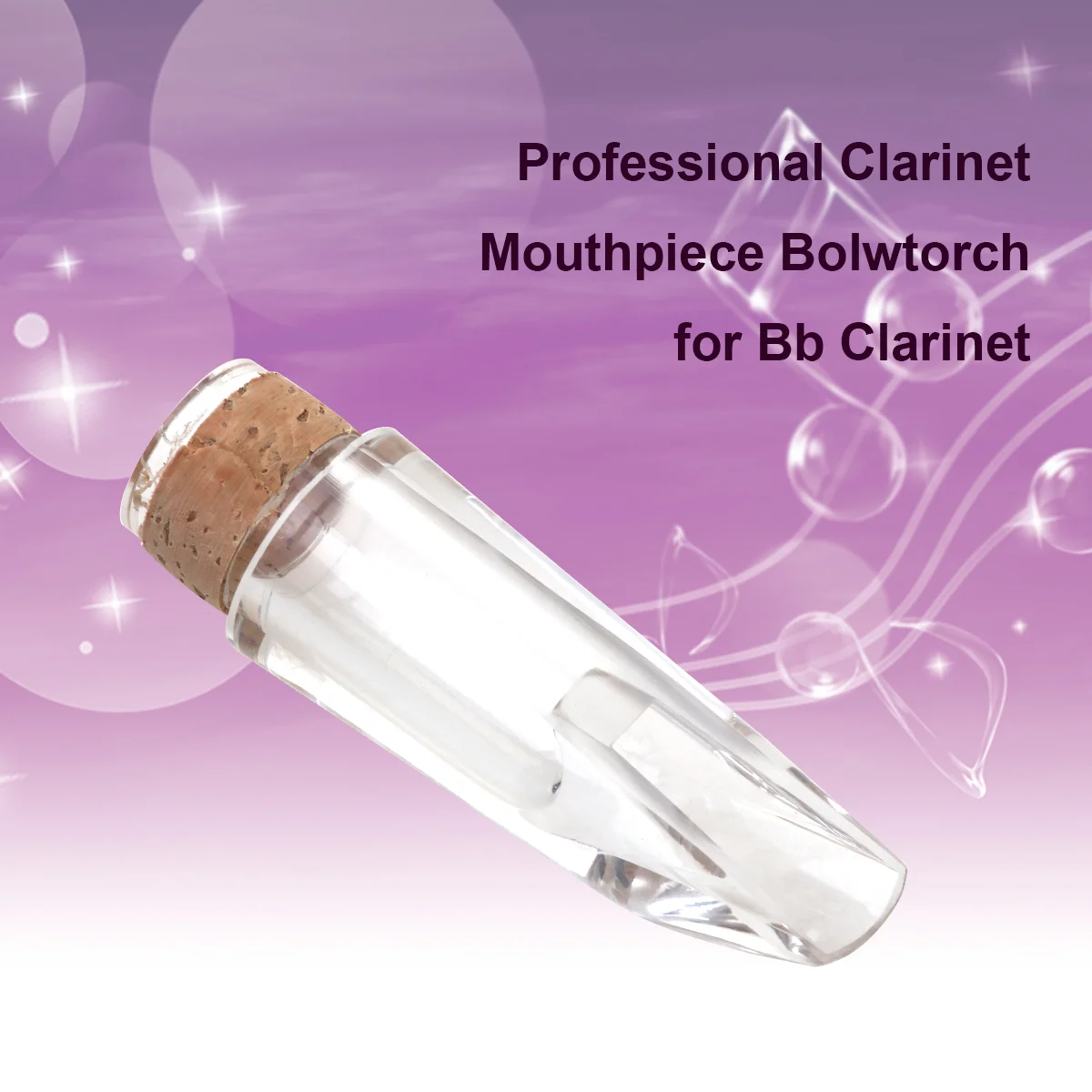 

Professional Clarinet Mouthpiece Bolwtorch for Bb Clarinet (Transparent) Clarinet bolwtorch Bb clarinet mouthpiece