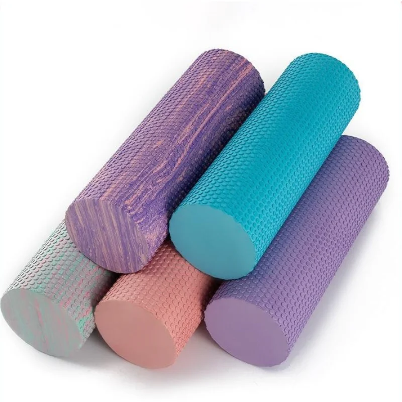 30/45/60CM X 10CM Yoga Foam Roller EVA Pilates Exercises Massage Roller Fitness Gym Muscle Massage Column Self Massage Tool