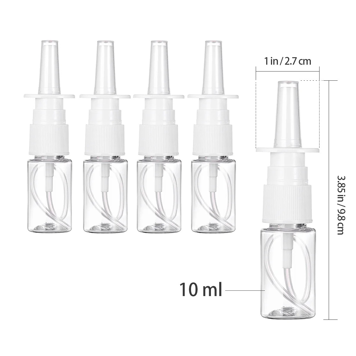 10 Stuks Draagbare Neusspray Fles Reizen Rhinitis Sproeier Mini Neusfles Hervulbare Containers Huidverzorging Tool Veilige Duurzaamheid