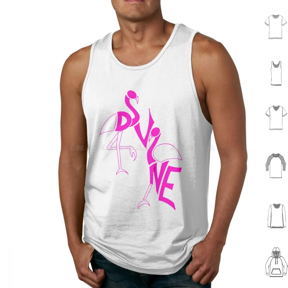 Divine Logo-Tank Tops Print Cotton Divine John Waters Trash Drag Hairspray Rupaul Drag Queen Lbgtq Pride 1980S 80S