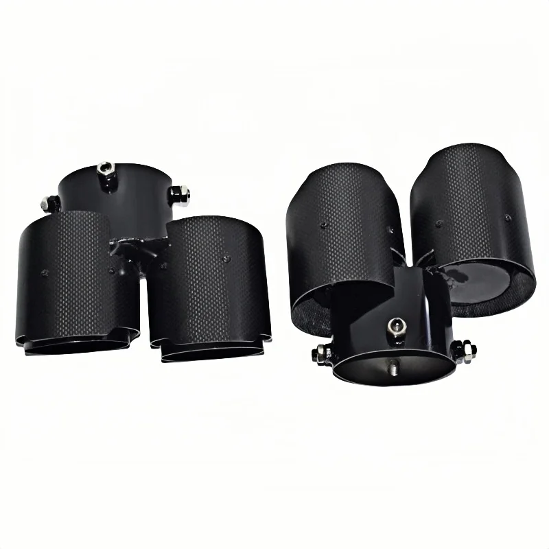 For BMW 8 Series G14 G15 G16 Exhaust Pipes M840i Carbon Fiber Stainless Steel Tailpipe Nozzle Muffler