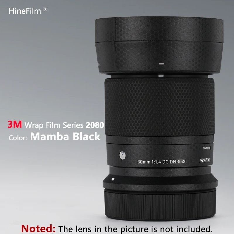 Hinefilm ผิวสําหรับ Sigma 30 f1.4 RF เลนส์รูปลอกผิวสําหรับ Sigma 30 มม.F1.4 DC DN สําหรับเลนส์ Canon สติกเกอร์ 30 1.4 Wrap 30F1.4