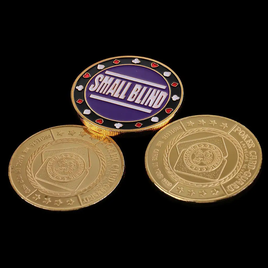 1 Dealer 1 Small Blind 1 Big Blind Poker Chips Set Poker Card Guard