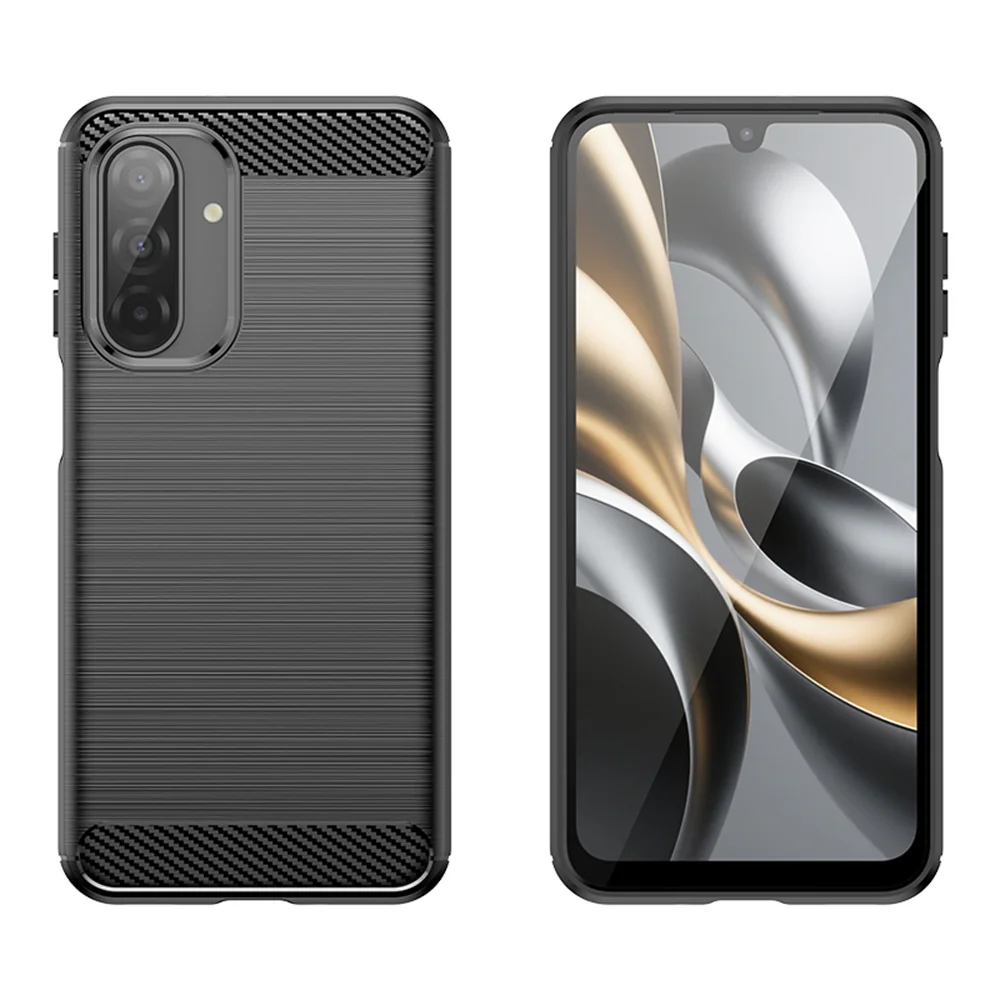 For Samsung Galaxy A07 M07 F07 A17 M17 F17 5G Luxury Carbon Fiber Skin Soft Silicone Cover Case For SamsungA16 A 17 Phone Cases