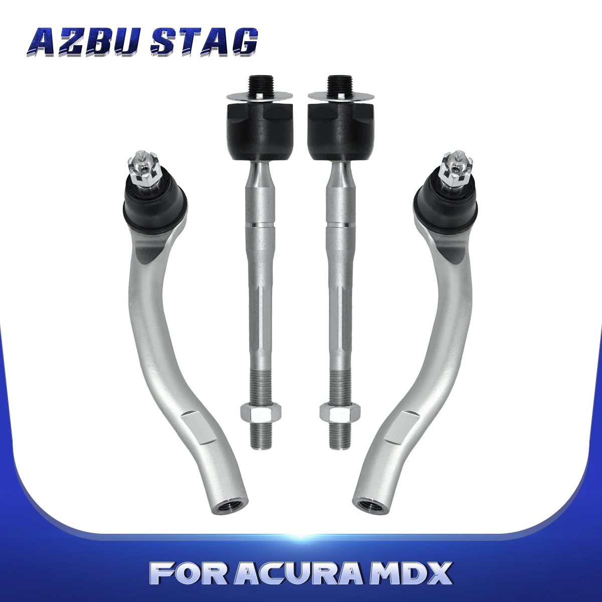 

AzbuStag 4Pcs Front Outer Inner Tie Rod End Steering for Acura MDX 2007 2008 2009 2010 2011 2012 2013 53540STXA02