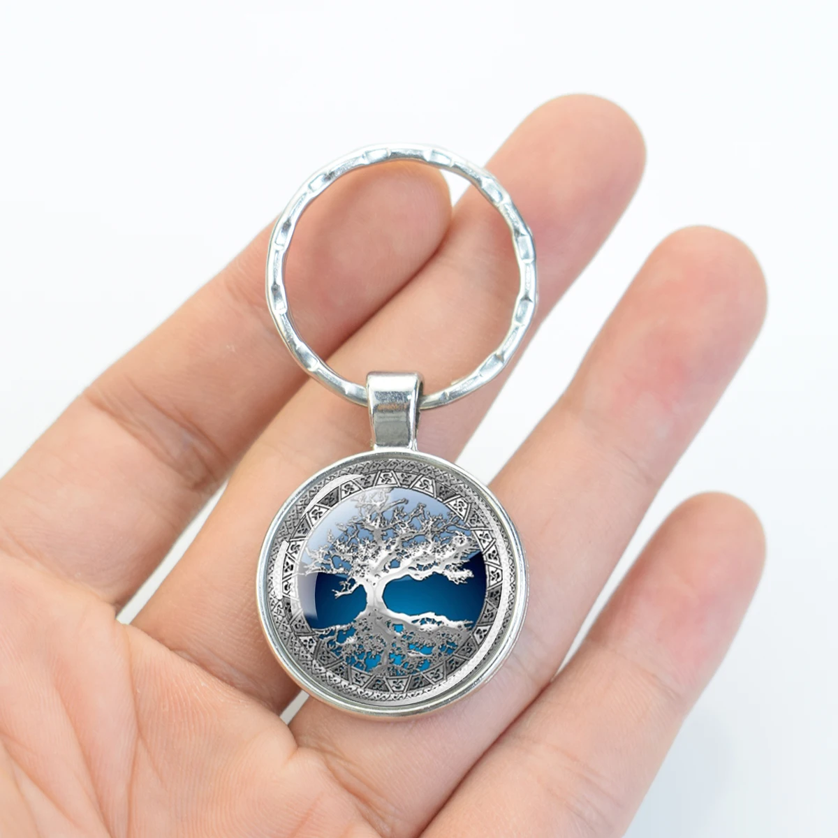 Life Tree Art Keychains Glass Cabochon Pendant Great Tree of Hope Cute Keychain Fashion Jewelry Men's Women's Birthday Gifts