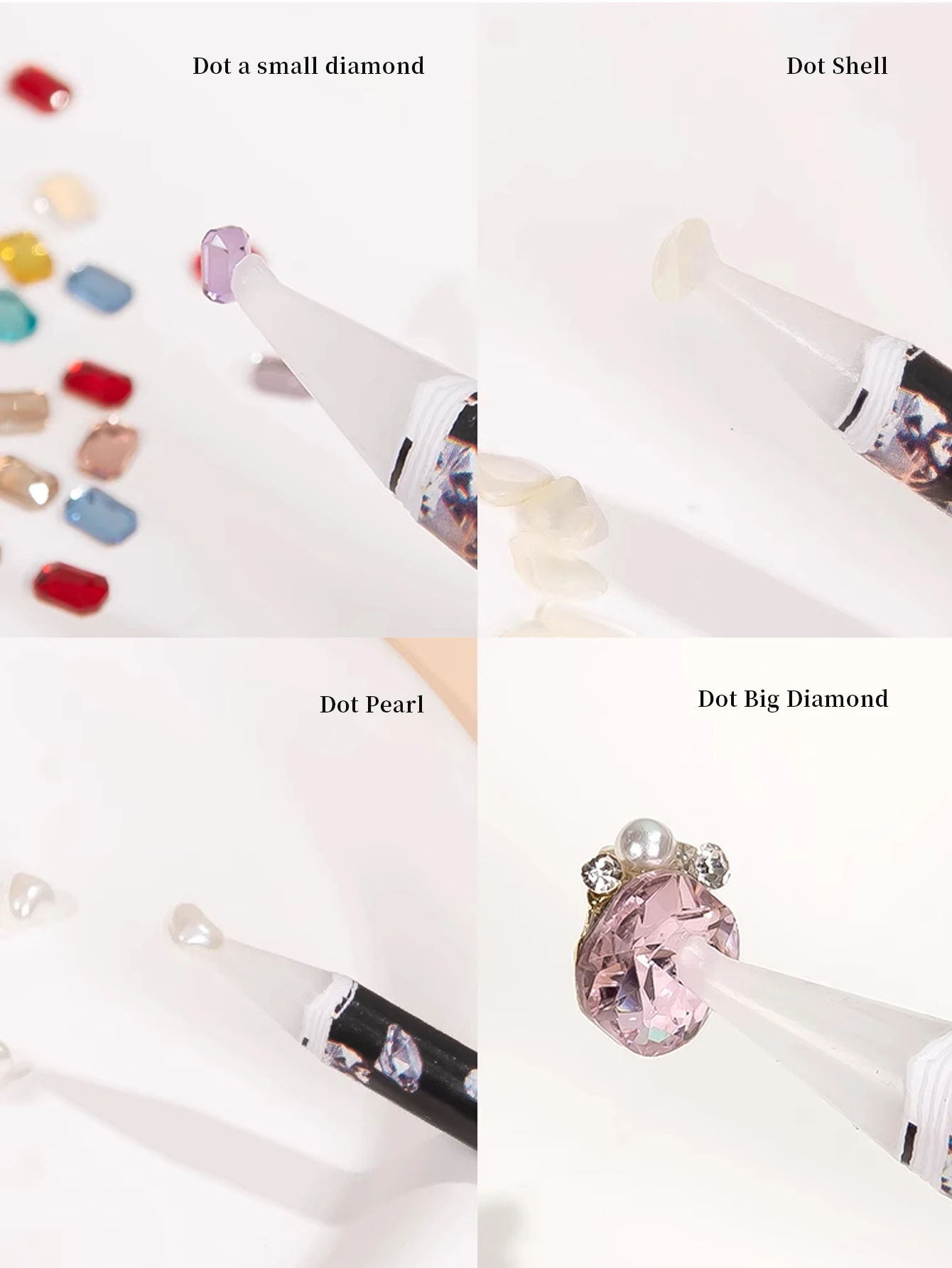 Nail Art Diamond Picking Crayon Small Diamond Jewelry Special Suction Setting Pen With Adhesive Tool Durable And Strong Adhesion image 3