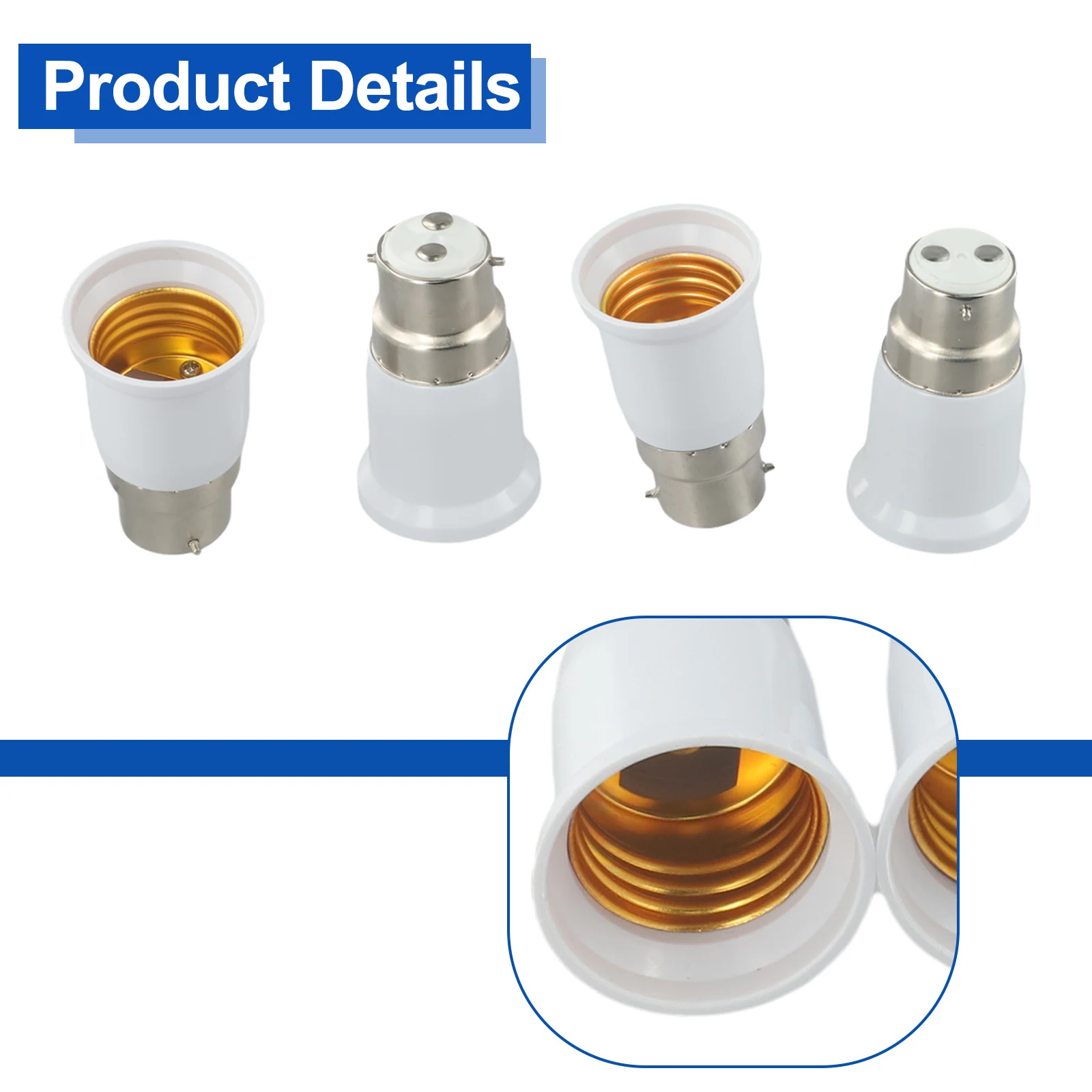 Адаптер для лампы B22 в E27