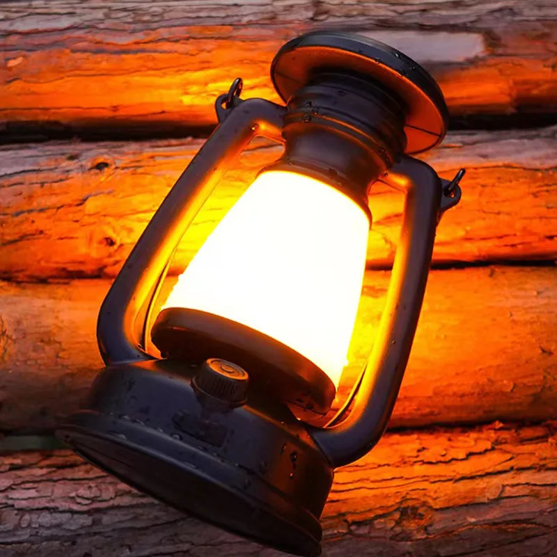 Charging Decoration Atmosphere Light Retro Horse Light Led Desk Lamp Outdoor Camping Bar Light Table Light Lantern Home Decor