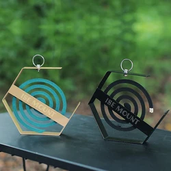 Iron Hexagonal Mosquito Coil Holder Coil Frame Insect Repellent Incense Rack For Home Indoor Outdoor Camping Patio