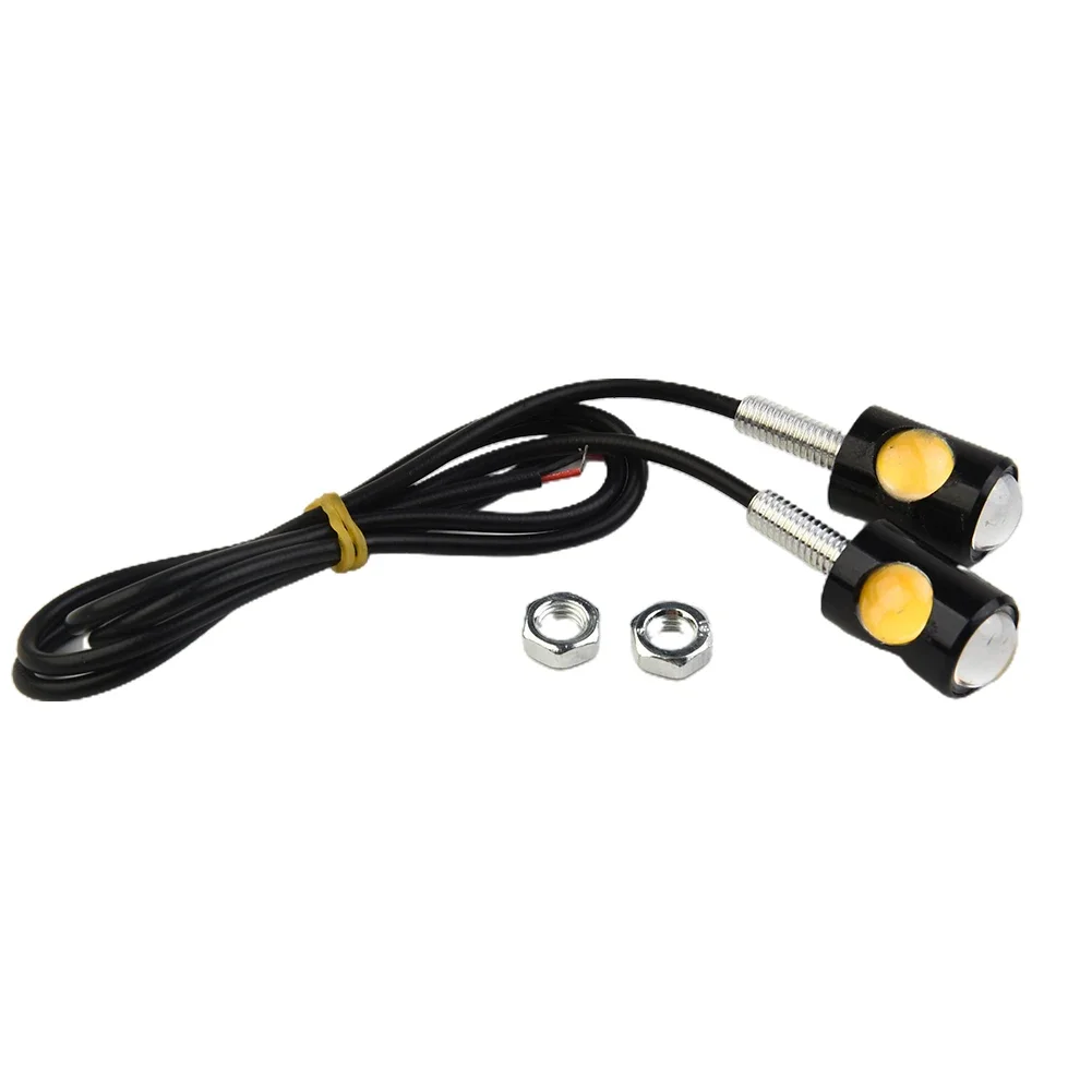 

2 Pcs Car Motorcycle Turn Signals Lamps Indicators License Lights Tiny Amber 12V LED Bulbs Car Products Auto Accessories