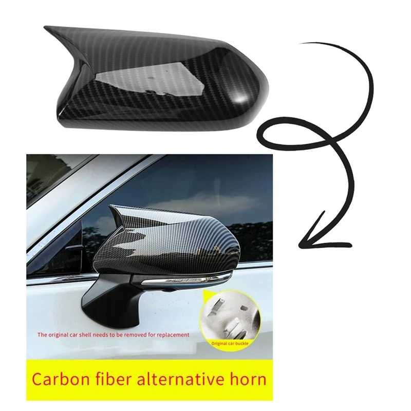 Rearview Mirror Cap Replacement Cover For TOYOTA Camry 2019-2022 Side Wing Ox Horn Mirror Modified Shell Car Styling