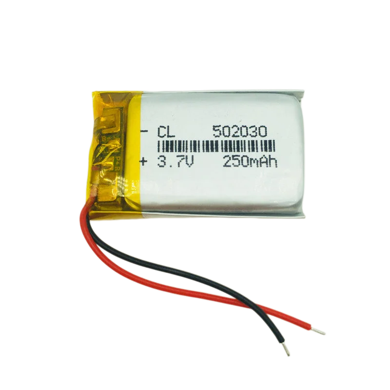 502030 3.7V 250mAh Rechargeable Battery for Smart Bracelet Voice Recorder GPS Tablet PC Polymer Lithium Battery 052030
