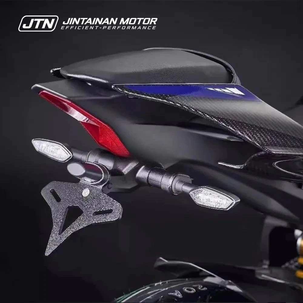JTN R1 R1M License Plate Holder Motorcycle LED Rear Short Tail Stock License YZF-R1 YZF-R1M 2015-2026 For YAMAHA