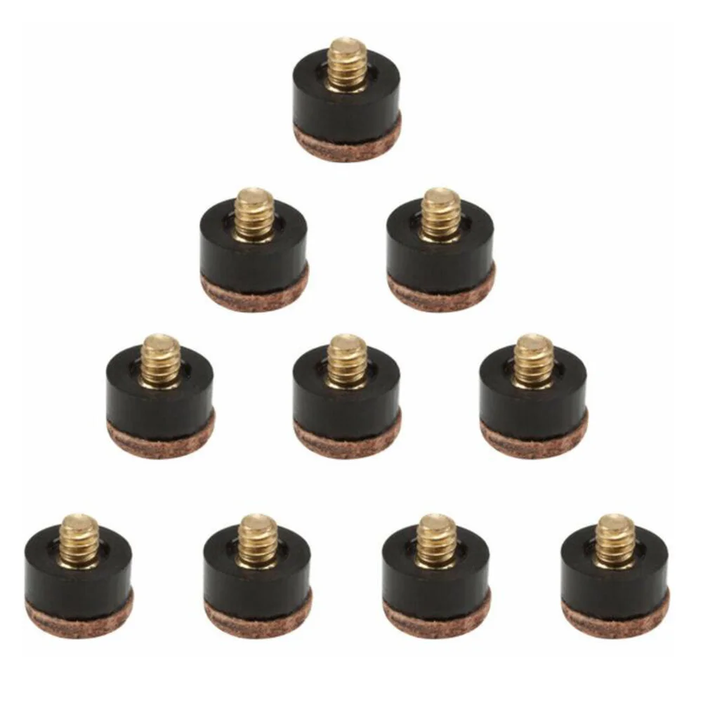 5/10Pcs Billards Tip Head Pool Screw In Cue Snooker Tip Billards Head Practical Premium Useful Accessories Brand new