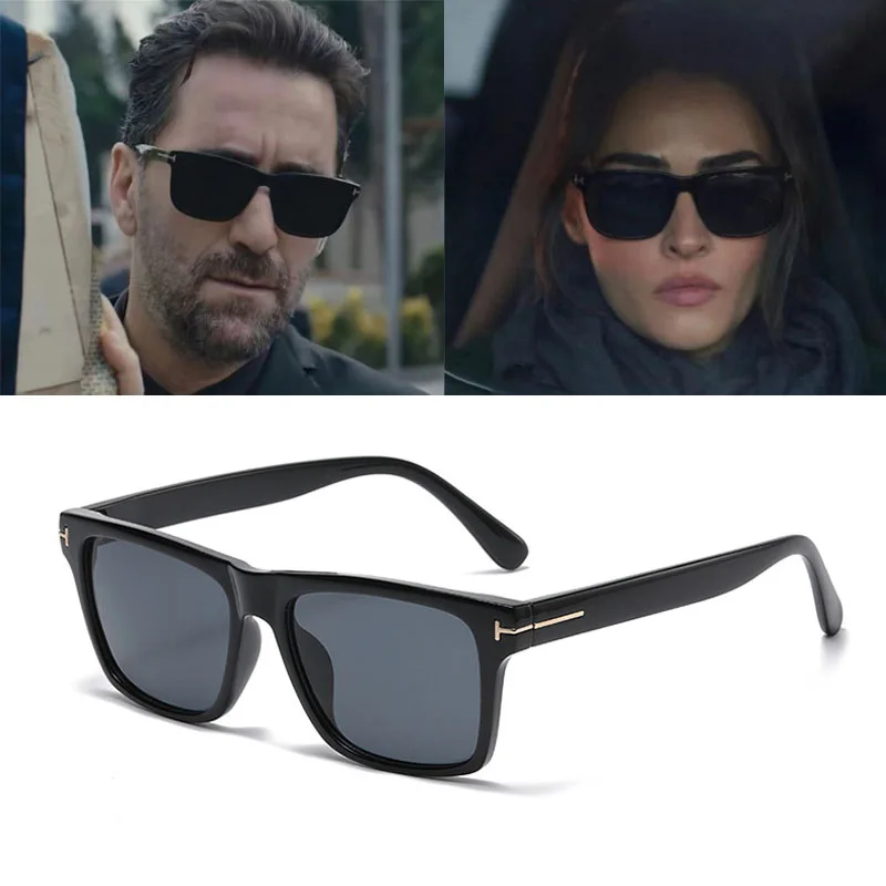 

2022 Rectangle Women Tom Sun Glasses Men Shades Retro Square Black Sunglasses High Quality Glasses Decoration Eyewear UV400