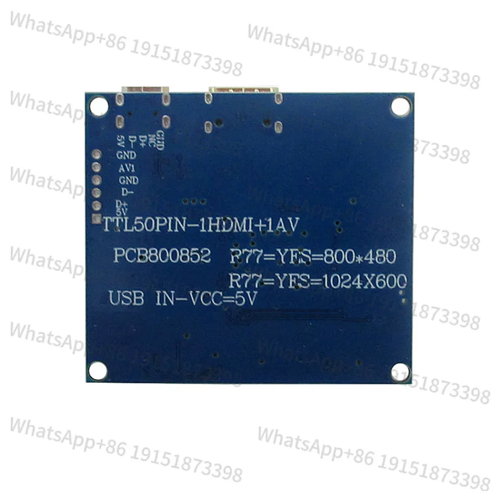 7 zoll 1024*600 Screen Display LCD Monitor Treiber Control Board Mini HDMI-Kompatibel Für PC