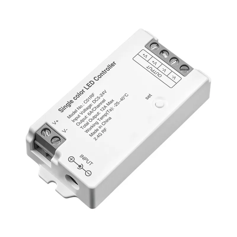 A93Z Ultra-Thin Touch Slider 5-24V LED Dimmer Controller Set With 2.4Ghz RF Low Voltage Single Color Support