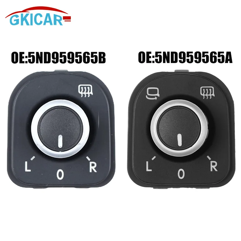 

5ND959565B 5ND959565A Mirror Control Switch Button Adjust Knob For VW Golf A6 TIGUAN SAGITAR MAGOTAN CC Passat B6