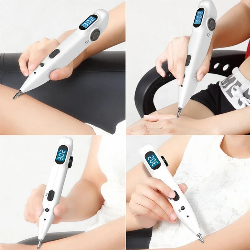Acupuncture Massage Pen Electronic Meridian Energy Point Detector Automatic Acupoint Detector Acupressure Massager Health Care