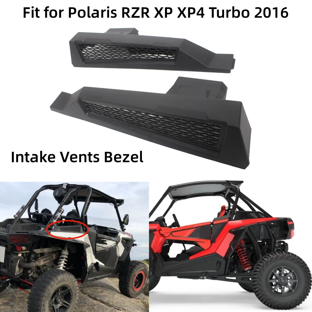 

UTV Accessories LH&RH Air Intake Panel Cover Intake Vents Bezel Kit For Polaris RZR XP XP4 Turbo Replace #2206649 ABS Plastic