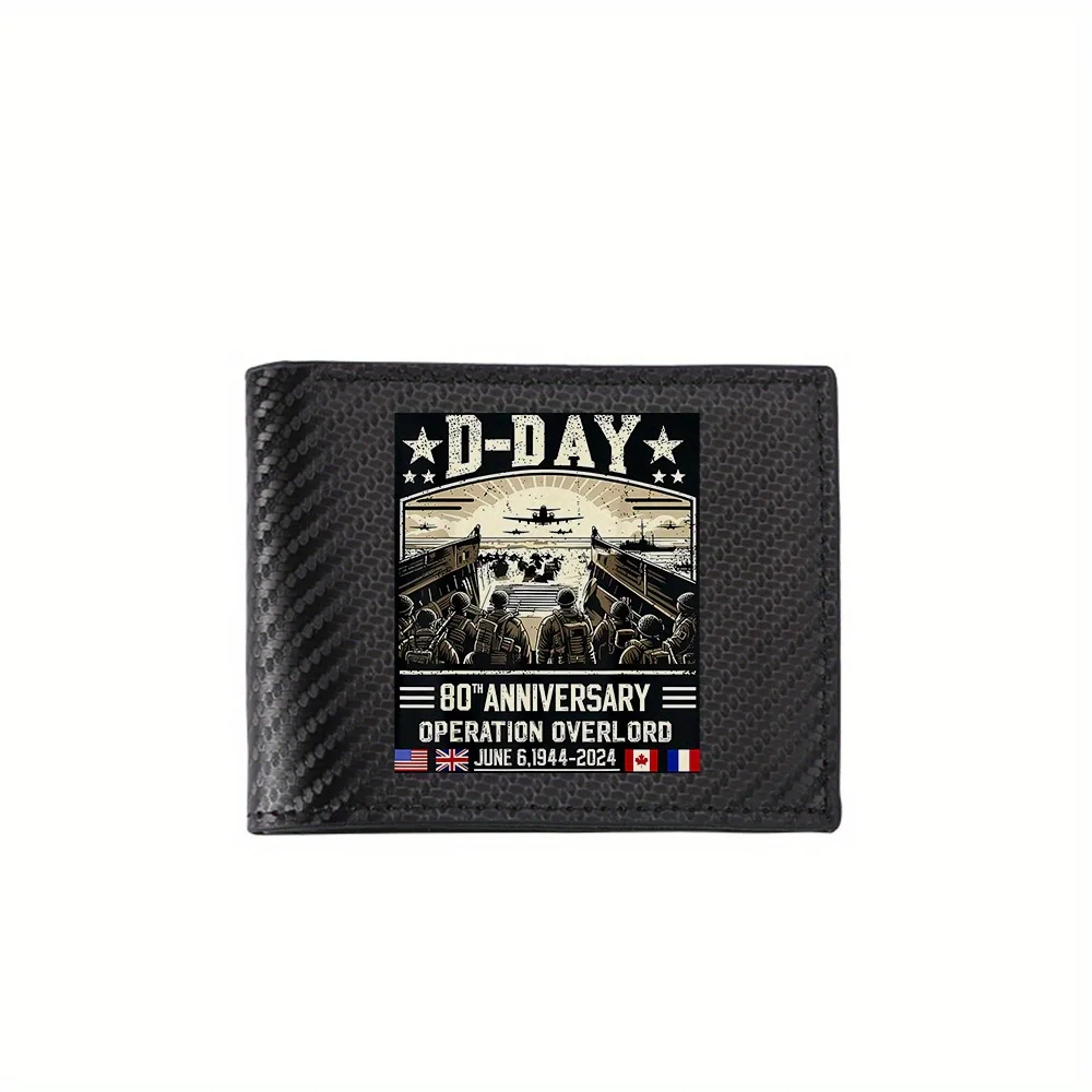 

Мужские кошельки D-Day Soldiers Landing Operation Invasion, простые деловые современные стильные дизайнерские подарки с принтом для отца, парня
