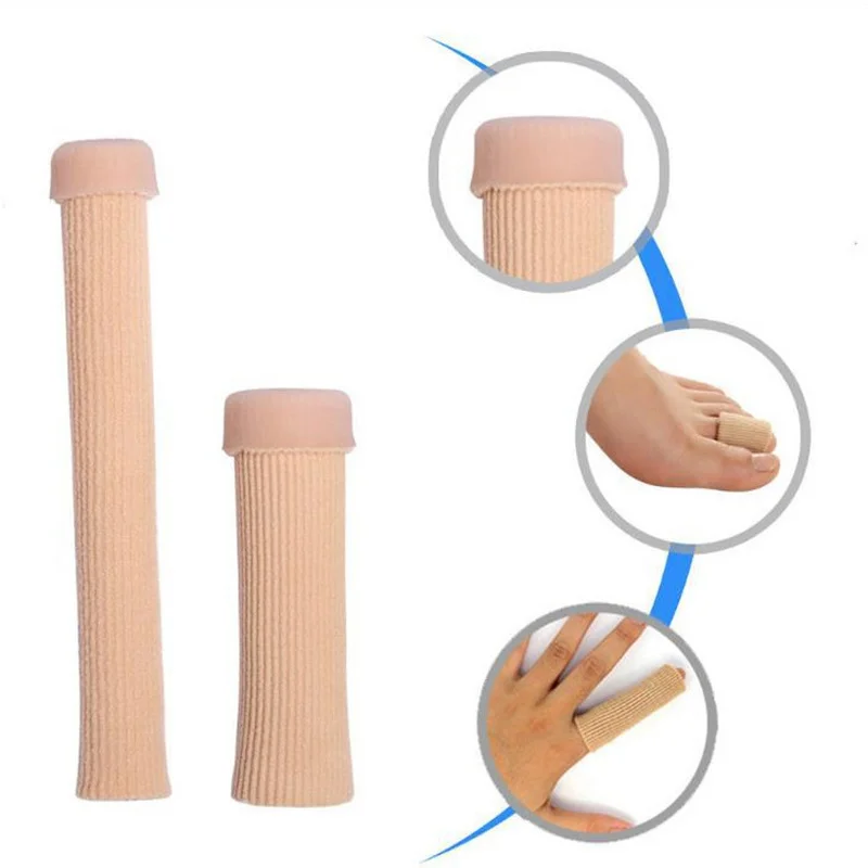 Fabric Finger Toe Protector Separator Tubes Foot Hand Pain Relief Soft Massager Bandage Foot Care Tools Callus Protection Tools