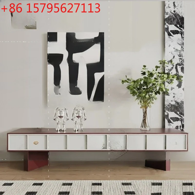 

A13 Modern paint living room drawer TV cabinet splicing matte locker retro side cabinet