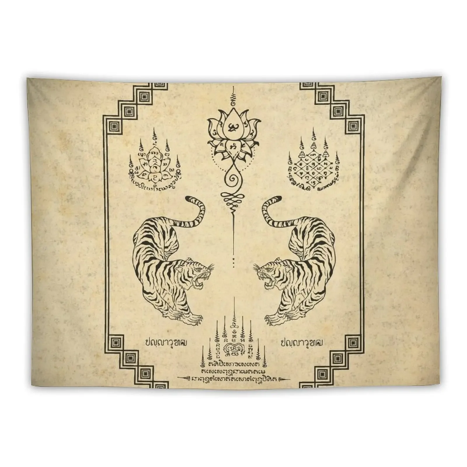 

Sak Yant Tattoo Style Tapestry Nordic Home Decor Home Decoration Funny Bedrooms Decor Tapestry