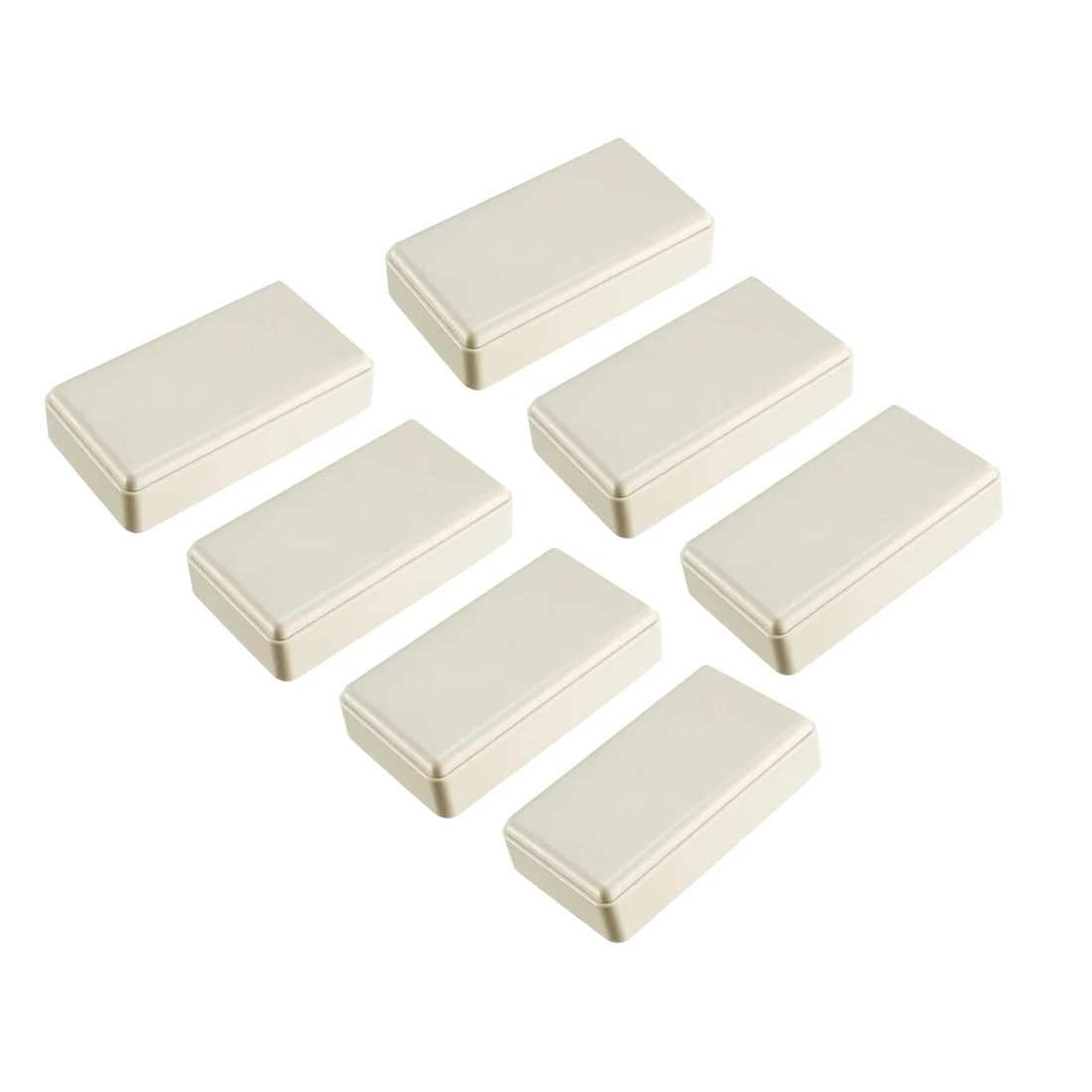 Uxcell 7pcs DIY Electronic ABS Plastic Junction Box Enclosure Case Beige 49x28x14mm For Small Terminal