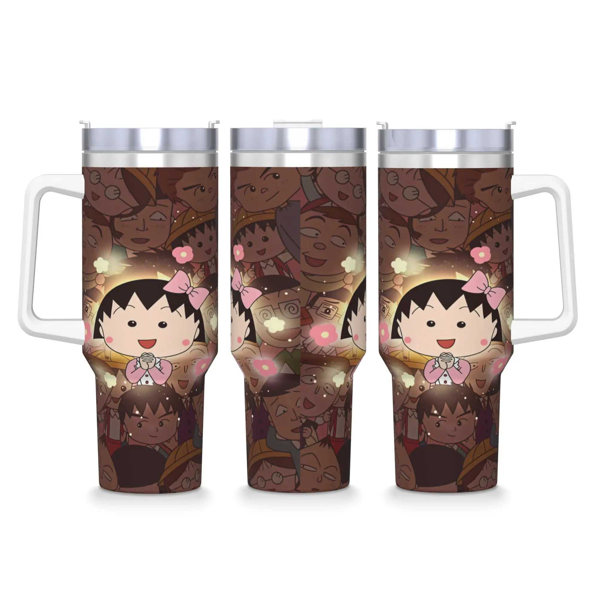 Stainless Steel Tumbler Chibi Maruko Chan Thermal Cups  Insulated Hot Drinks Mugs Cup Travelist Graphic Water Bottle