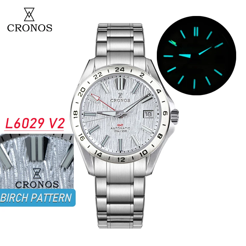クロノス　CRONOS Cronos L6029 V2 GS Texture Dial Men Watch NH34 Automatic