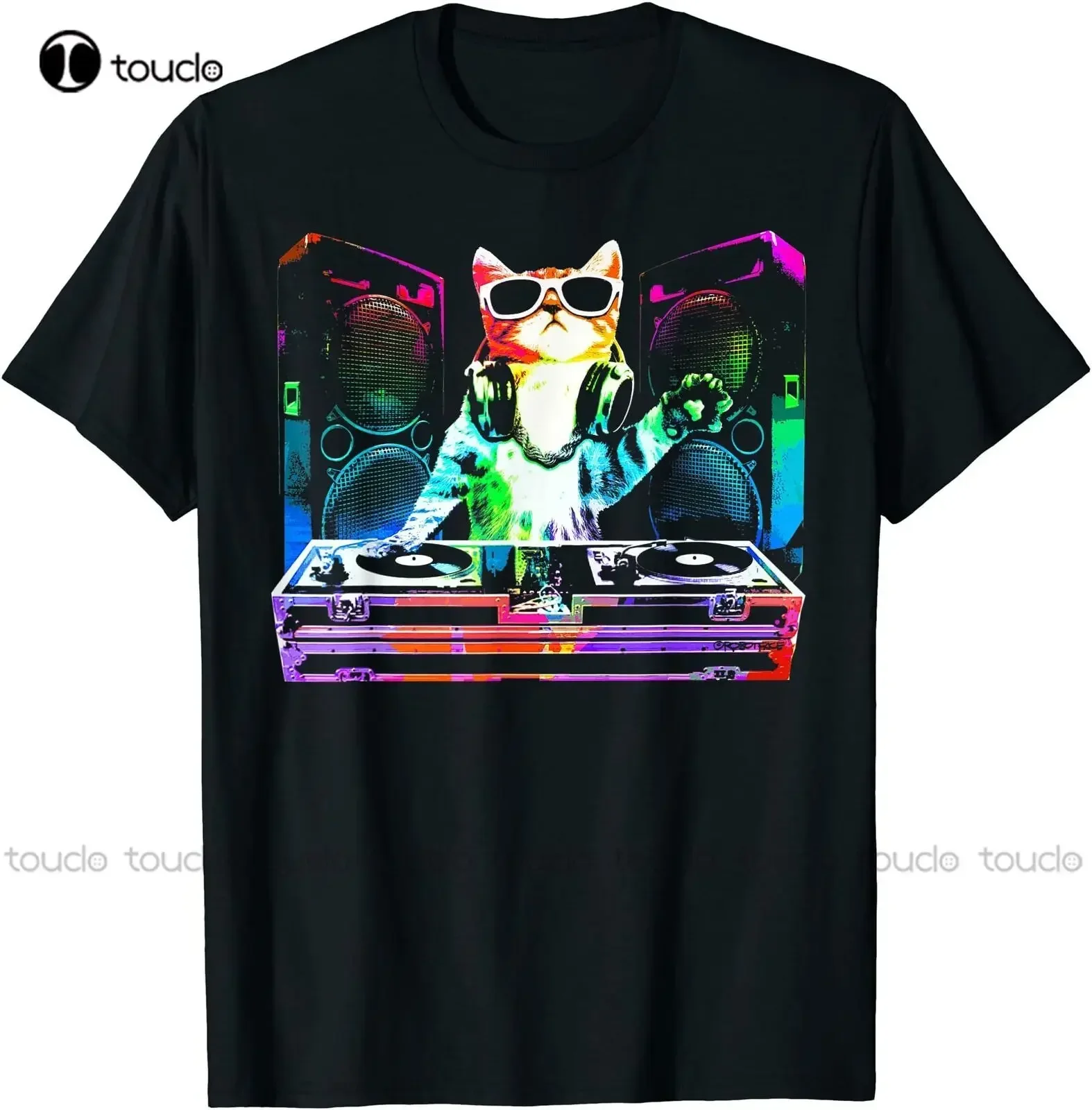 House Cat (New Dj Cat Kitty) Funny Gift Cat Lover T-Shirt Size S-5Xl T Shirts For Men Graphic Custom Aldult Teen Unisex Xs-5Xl