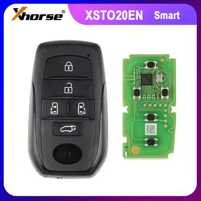 

1/2/5PCS Xhorse XM38 Smart Key PCB XSTO20EN FENT.T with 5 Button for Toyota TOY-T Universal Smart key