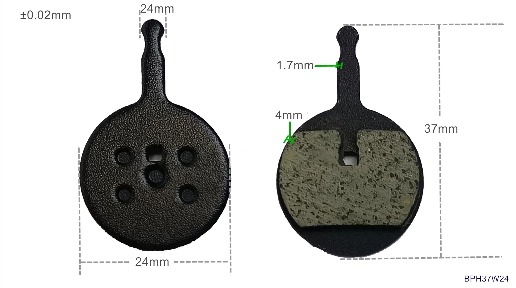 Specific Brake Pads for Electric Bike ( BPH37W24 )